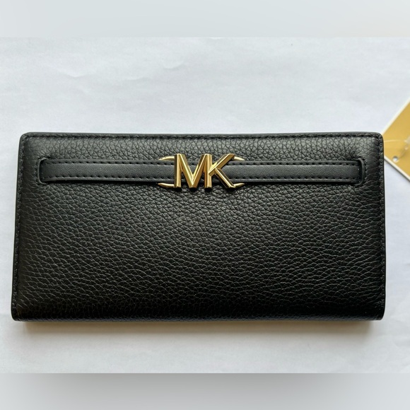 MICHAEL KORS_Reed Large Leather Snap Flat Wallet - Picture 4 of 9